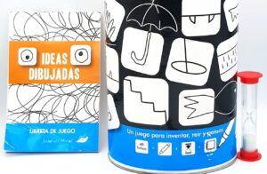 Packaging de juego de mesa Ideas dibujadas, de Juegos del Caracol